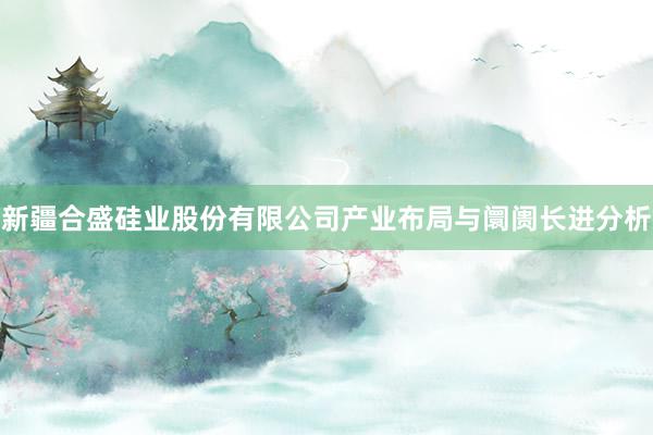 新疆合盛硅业股份有限公司产业布局与阛阓长进分析