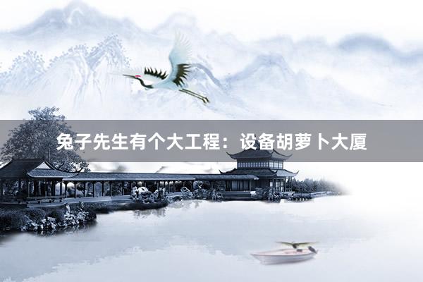 兔子先生有个大工程：设备胡萝卜大厦
